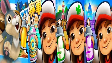 Subway Surfers Chinese Version VS Oxford VS Easter Ireland VS Bunny Run