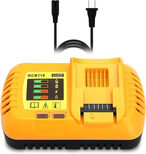 Lizone DCB609 DCB118 60V Battery Charger Replacement For Dewalt 20V 60V