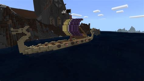 A Viking longship for those interested. : r/Minecraft