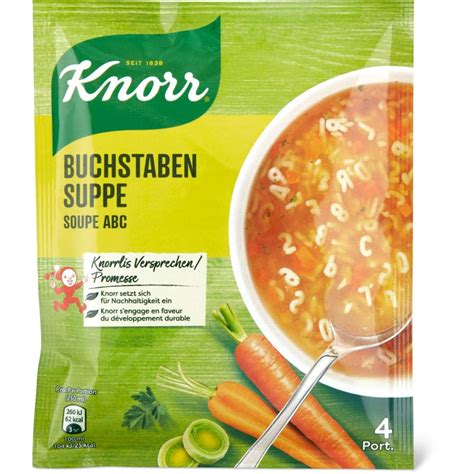 Knorr Buchstaben Suppe Migros