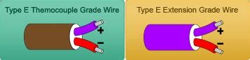 Type E Thermocouple - Type E Thermocouples - E Type Thermocouples