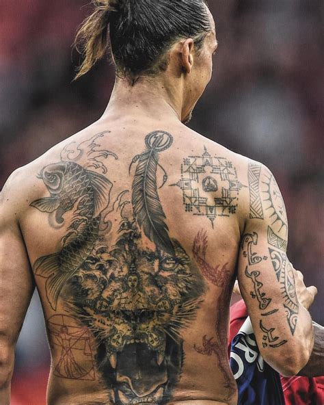 Zlatan Tatuaggio Schiena Tatoo Tatuaggi