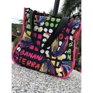 Maxi Bolsa Estilo Farm Ecobag Banana Tucano Shopee Brasil