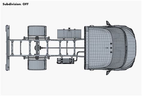 Generic Truck Chassis Frame M 2 - 3D Model by Zurel