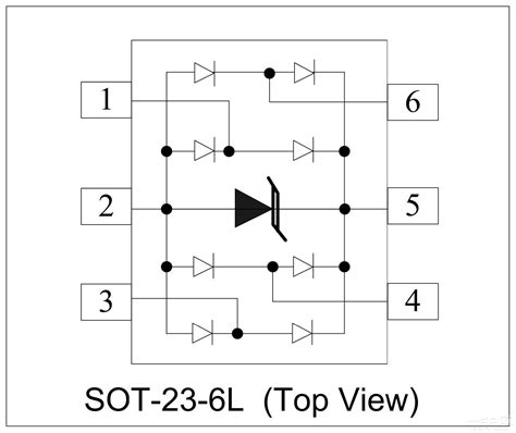 东沃电子SR05 4低电容二极管5V电压SOT 23 6L封装datasheet 元器件 物料库 二 三极管 一牛网论坛