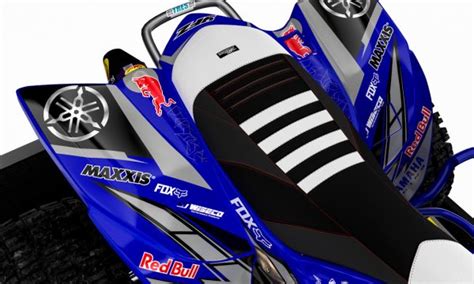 Adhesivos Quad Yamaha YFZ 450 Line Up Azul Gris Extremegraphics Es