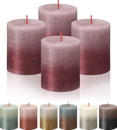 Amazon Set Of 2 Luminessence Apple Cinnamon Scented Pillar Candles