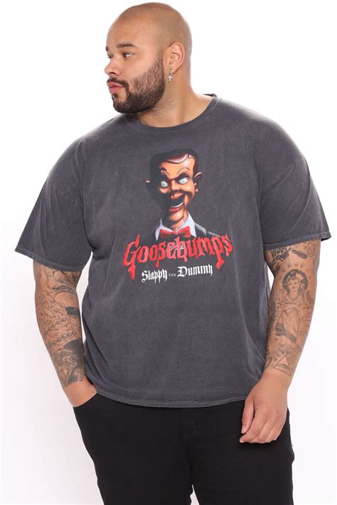 Goosebumps Slappy The Dummy Short Sleeve Tee Black Wash Fashion