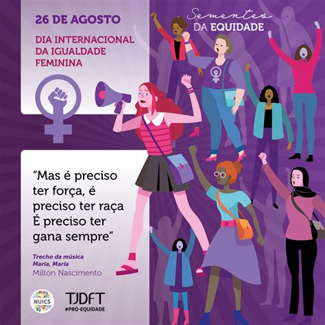 26 de agosto é o Dia Internacional da Igualdade Feminina Tribunal de