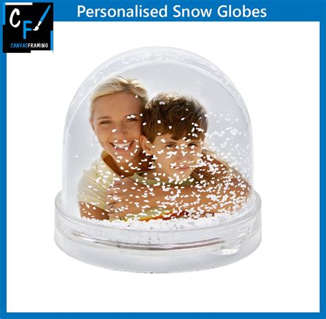 Personalised Snow Globe Canvas Framing