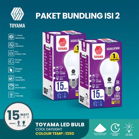 Jual Bohlam Lampu Toyama W Paket Pcs Shopee Indonesia