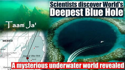 Scientists Discover Deepest Blue Hole In The World Taam Ja Blue Hole