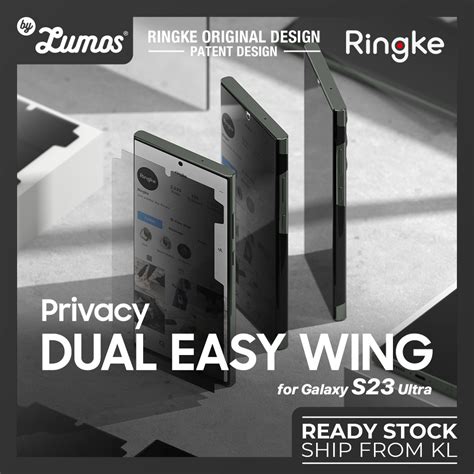 Ringke PRIVACY Dual Easy Wing Screen Protector For Samsung Galaxy S23