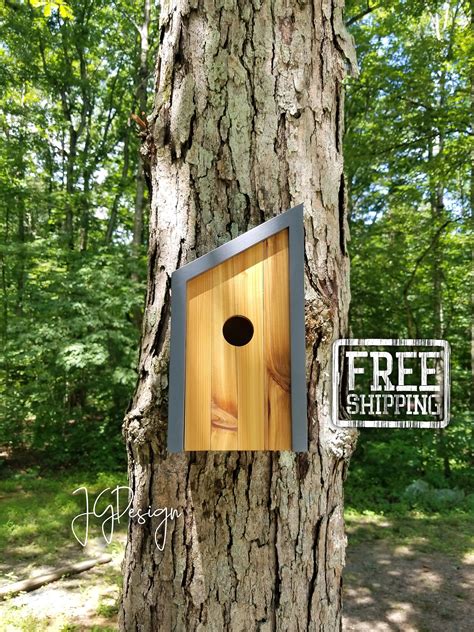 This Beautiful Handcrafted Birdhouse Is The Perfect Addition To Your Outdoor Space And Inviting