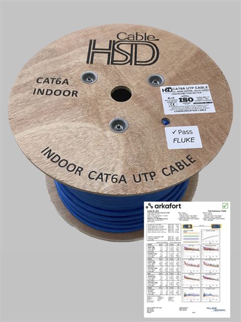 Cat A Utp Bc Fluke Passed Meter Indoor Copper Purple Lszh