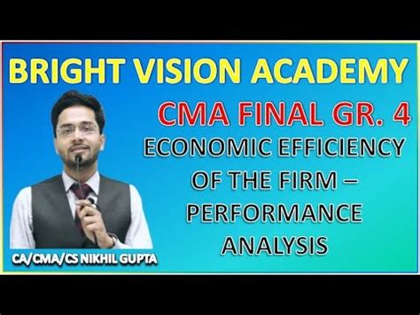 CMA FINAL GR 4 ECONOMIC EFFICIENCY OF THE FIRM PERFORMANCE