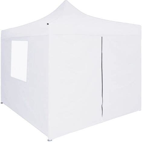 Gazebo Pieghevole Professionale Pareti X M Acciaio Bianco