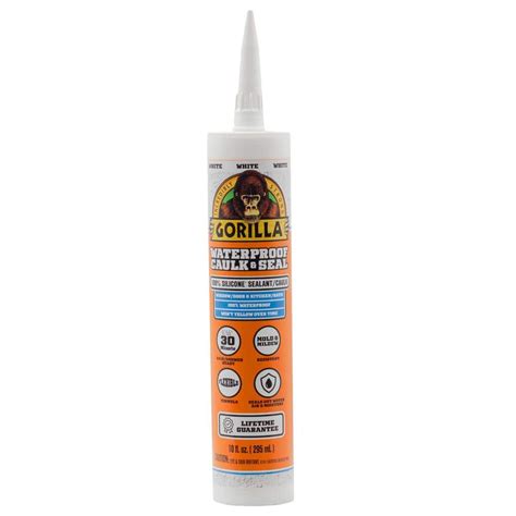 Reviews for Gorilla 10 Oz. Waterproof Caulk and Seal 100% Silicone ...