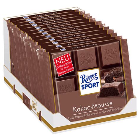 Ritter Sport Kakao Mousse 11x 100g Schokoladentafeln günstig online