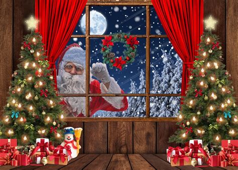 Amazon LYCGS 7X5FT Christmas Backdrop Santa Claus Photo