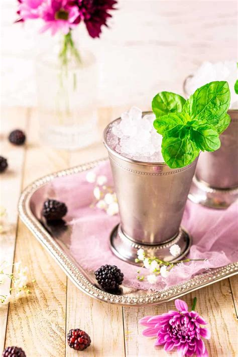 Blackberry Mint Julep Burrata And Bubbles