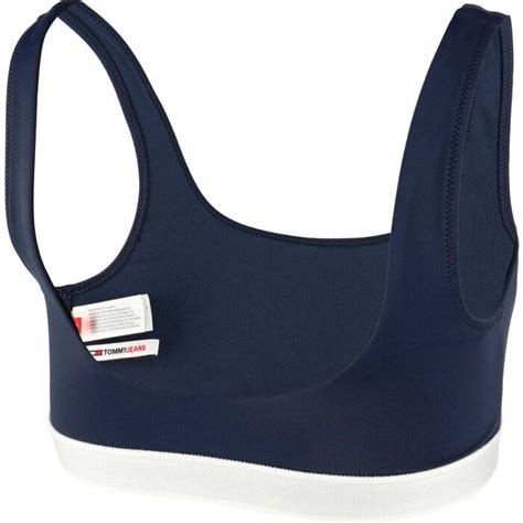 Tommy Hilfiger TJ ARCHIVE BRALETTE Women S Bikini Top Dark Blue