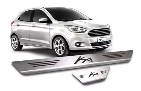 Kit Soleira Porta Aço Inox Escovado Ford Ka Hatch Frete grátis