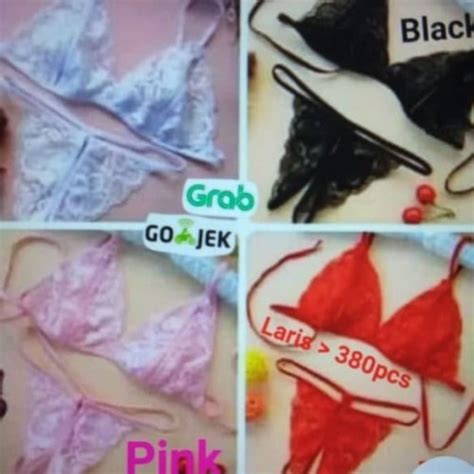 Jual LINGERIE CELANA DALAM WANITA GSTRING THONG BRA BH UNDERWEAR SOREX