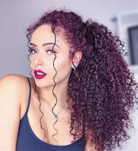 Penteado Com Dois Rabos De Cavalo Cacheado - Rabo de cavalo cacheado: 40 fotos para se apaixonar no penteado