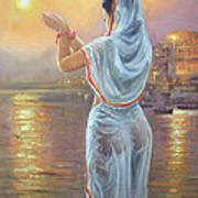 Ganga Pooja Painting By Vishalandra Dakur Fine Art America