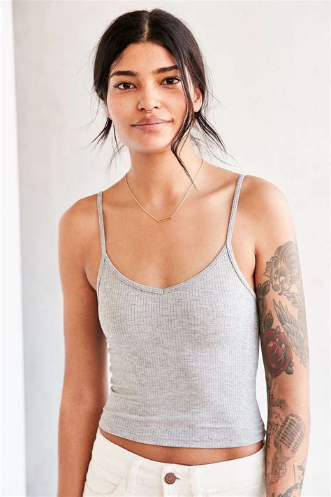 Bdg Brenna Cropped Cami Urban Outfitters Tank Top Urban Outfitters