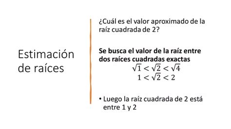 Estimar Ra Ces Cuadradas Profe Social