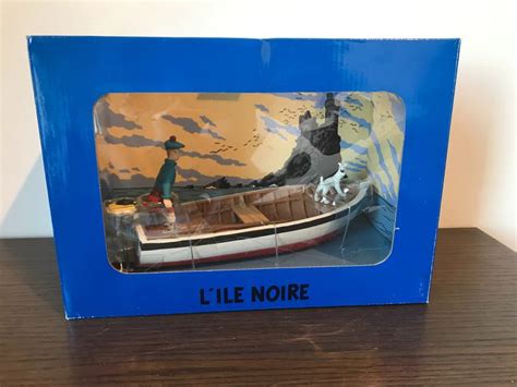 Tintin Diorama Moulinsart L Ile Noire La Barque Catawiki