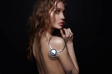 Premium Photo Sexy Nude Girl With Jewelry And Tattoo