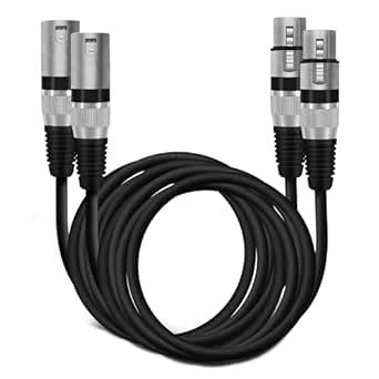 Gearit Xlr Male To Female Microphone Cable Feet Pack Mic