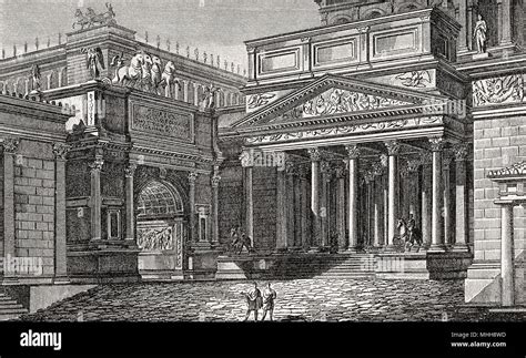 The Palace of Domitian Flavian Palace, Palatine Hill, ancient Rome ...