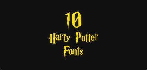 Best Harry Potter Fonts For Magical Designs 🪄 - Graphic Pie