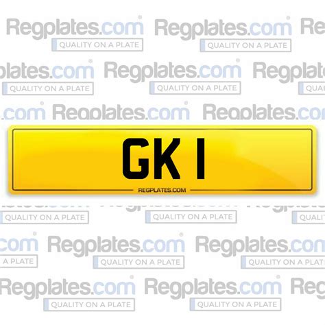 GK 1 Dateless Number Plate For Sale | Buy Now | Plates VIP
