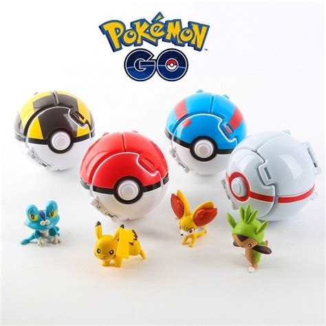 4styles 1pcs Pokeball 1pcs Free Random Pokemon Figures Anime Action