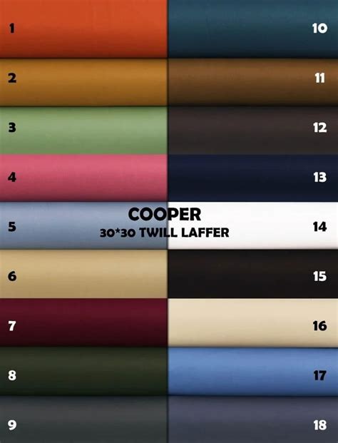 Pure Cotton Cooper Twill Laffer Plain Solids Multicolour At