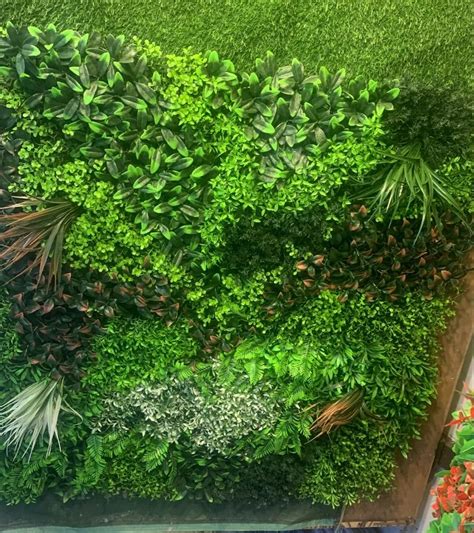 Artificial Ferns Moss Green Wall At Rs 350 Sq Ft Artificial Grass For