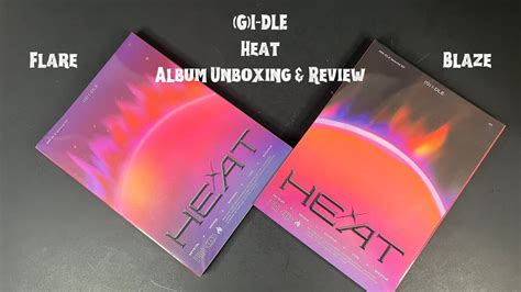 G I DLE HEAT Target Exclusive Blaze Flare Album Unboxing And