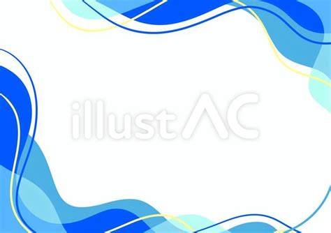 Free Vectors | blue wave frame decorative border