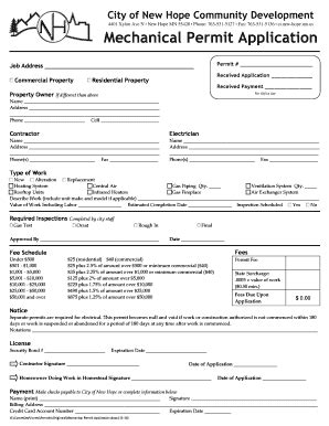 Fillable Online Permit Information And Applications Building