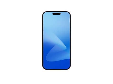 Premium PSD | A blue phone with a blue screen and a white background.