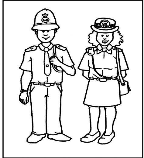 Coloriage Policier M Tiers Et Professions Dessin Colorier