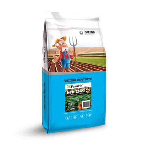 Farmtek Npk Fertilizer 20 20 20 Te 100 Soluble 25kg Multi Purpose Farmtek® Australia