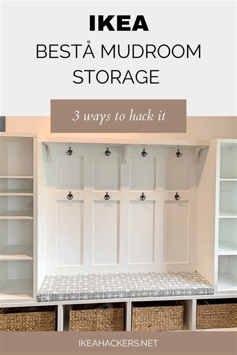 Build A Snazzy Mudroom With Ikea BestÅ Cabinets Keep Your Entryway Neat And Organized With This