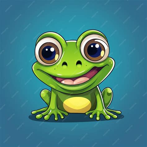 Premium AI Image | frog cartoon logo