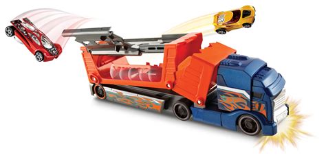 Hot Wheels Crashin Big Rig Vehicle Transporter Shop Hot Wheels Cars Trucks Race Tracks
